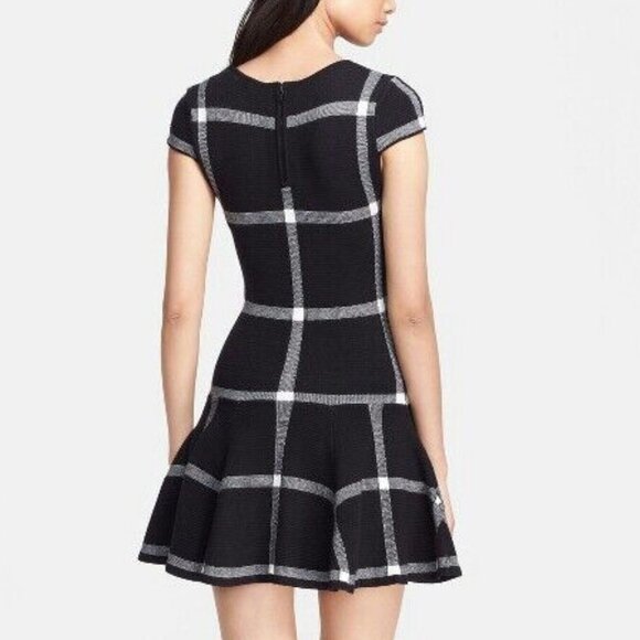 NWT Alice + Olivia Selma Checkered Drop Waist Dress ASO Spencer Hastings - Picture 4 of 13
